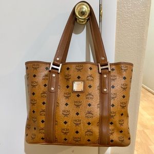 MCM vistos print tote bag